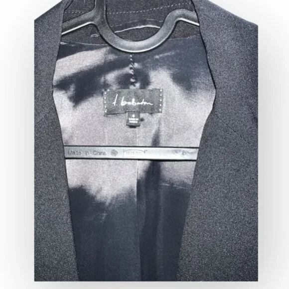 BABATON Aritzia Invest Wool long single breasted Blazer Jacket Tailored Black 4 - Picture 7 of 7